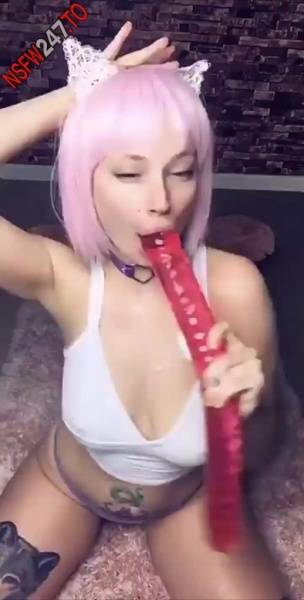 Asia Riggs red dildo blowjob snapchat premium xxx porn videos on girlsfollowers.com