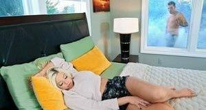 Sleeping blonde Brittany Amber engages in hardcore sex with a Peeping Tom on girlsfollowers.com