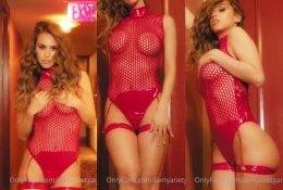 Yanet Garcia See Through Red Lingerie Tease Video Leaked on girlsfollowers.com