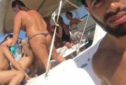 Fun With Friends on Boat Ride on girlsfollowers.com