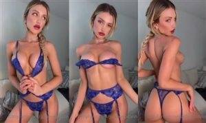 Leak Tiktok Porn Gabby Epstein Nude Blue Lingerie Teasing Video Leaked on girlsfollowers.com