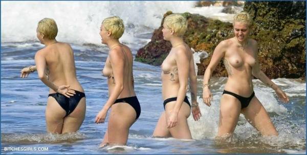Miley Cyrus Nude Celebrity Tits Photos on girlsfollowers.com