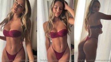 Carolina Samani Nude Bikini Teasing Video Leaked on girlsfollowers.com
