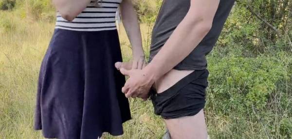 Public dick flash in front of the couple of hikers. She helped me cum while he was on the phone on girlsfollowers.com